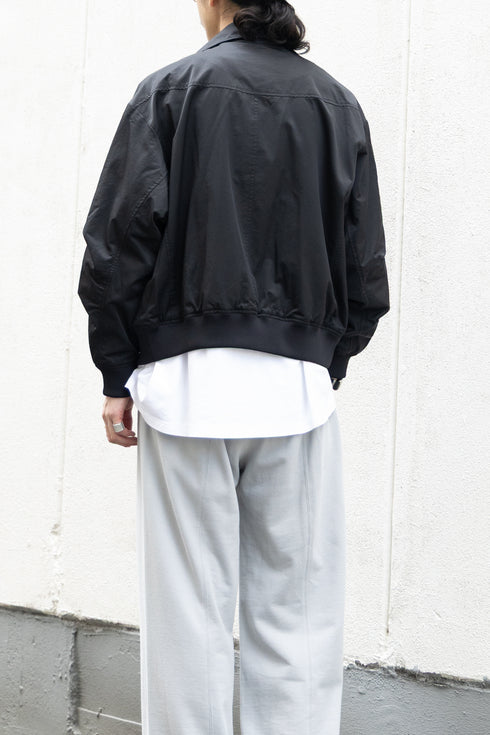 【TAUPE】"NYLON CONSTRUCTIVE ZIP JACKET"